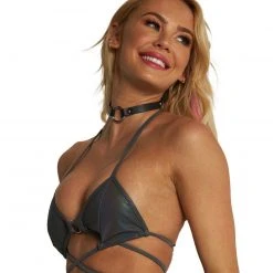 OhYes Clothing Lights Down Low Reflective Wrap Around Top