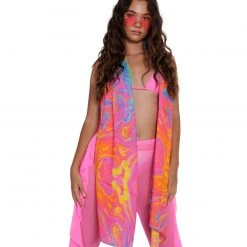 University Customs Pashminas & Festival Accessories Liquid Rainbow Pashmina