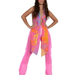 University Customs Pashminas & Festival Accessories Liquid Rainbow Pashmina