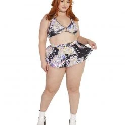 Day G Clothing Liquid Tripp Mini Skater Skirt