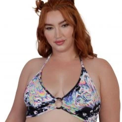 Day G Liquid Tripp O-Ring Halter Crop Top Clothing