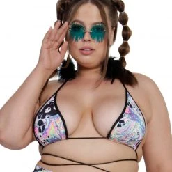 Day G Liquid Tripp Wrap Around Bikini Top Tops