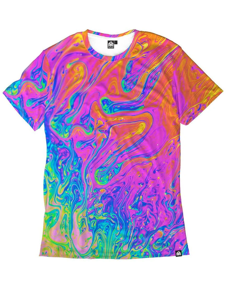 INTO THE AM Men Liquified Tie-Dye Tee 1 INTO THE AM Men Liquified Tie-Dye Tee