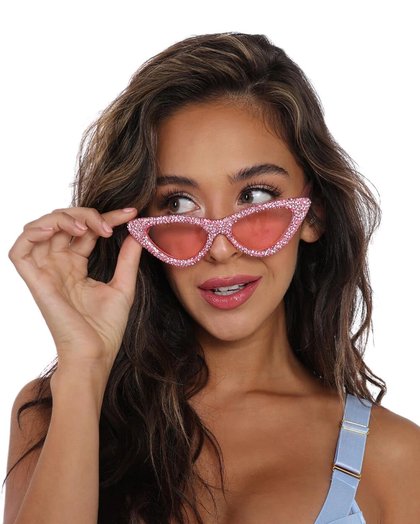 Ole Accessories Livin' The Glam Life Rhinestone Cat Eye Sunglasses 1 Ole Accessories Livin' The Glam Life Rhinestone Cat Eye Sunglasses