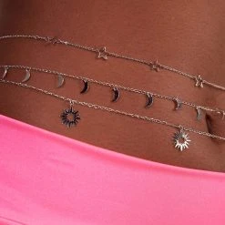 Fame Accessories Intergalactic Magic Layered Chain Belt 3 Fame Accessories Intergalactic Magic Layered Chain Belt