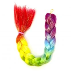 New Arrivals Lunautics Rainbow Crystal Ombre Hair Extension W/ Tinsel