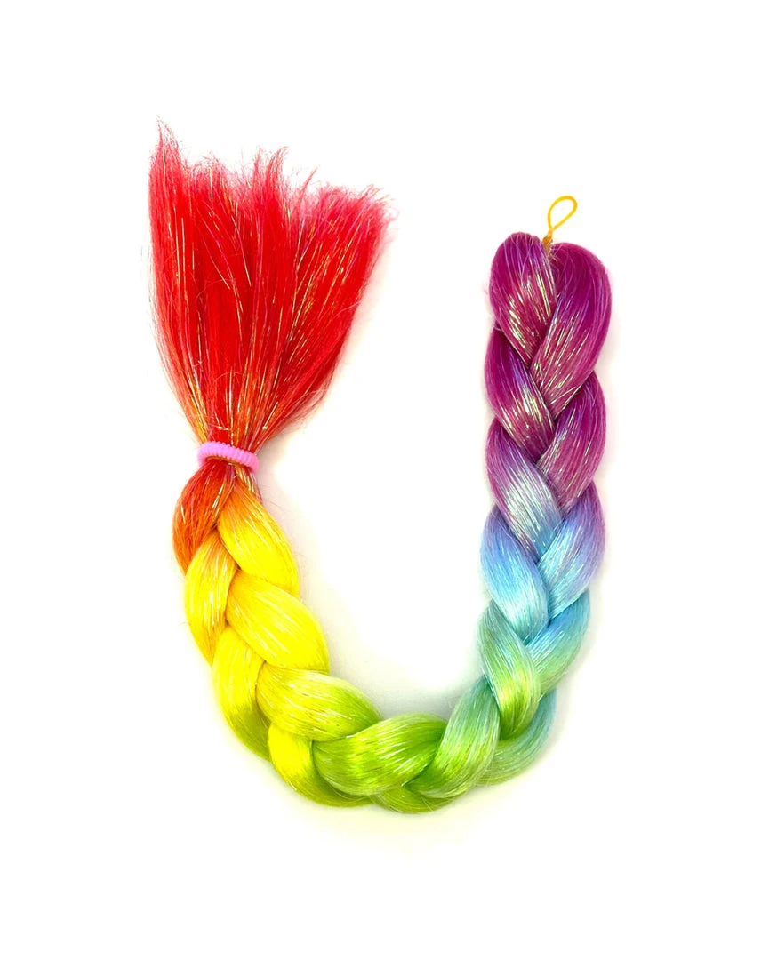 New Arrivals Lunautics Rainbow Crystal Ombre Hair Extension W/ Tinsel 1 New Arrivals Lunautics Rainbow Crystal Ombre Hair Extension W/ Tinsel