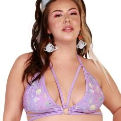 Rolita Couture Clothing Lunita X IHR Ultra Violet Butterfly Kisses Wrap Top