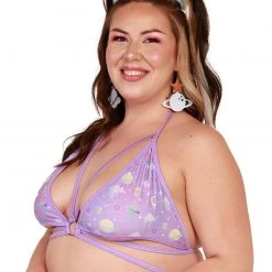 Rolita Couture Clothing Lunita X IHR Ultra Violet Butterfly Kisses Wrap Top