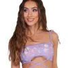 Rolita Couture Lunita X IHR Ultra Violet Euphoric Wrap Top Clothing