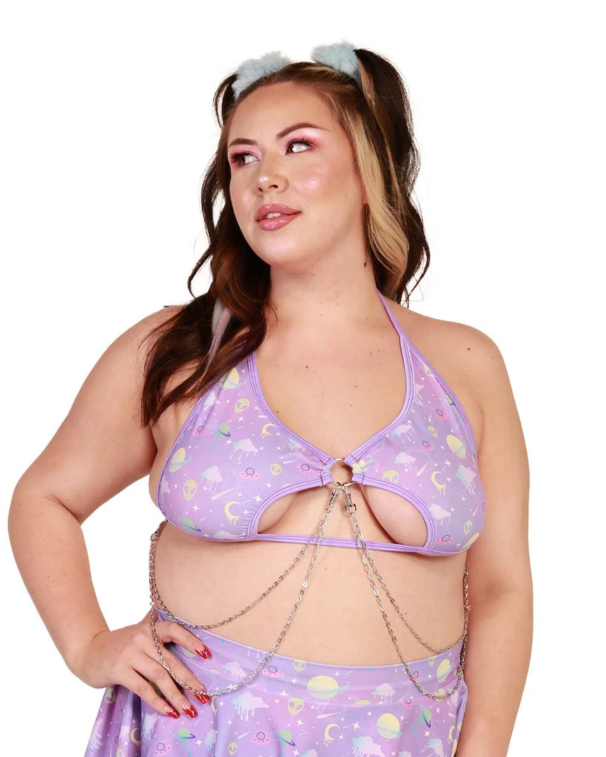 Rolita Couture Lunita X IHR Ultra Violet Rebel Chain Top Clothing 6 Rolita Couture Lunita X IHR Ultra Violet Rebel Chain Top Clothing