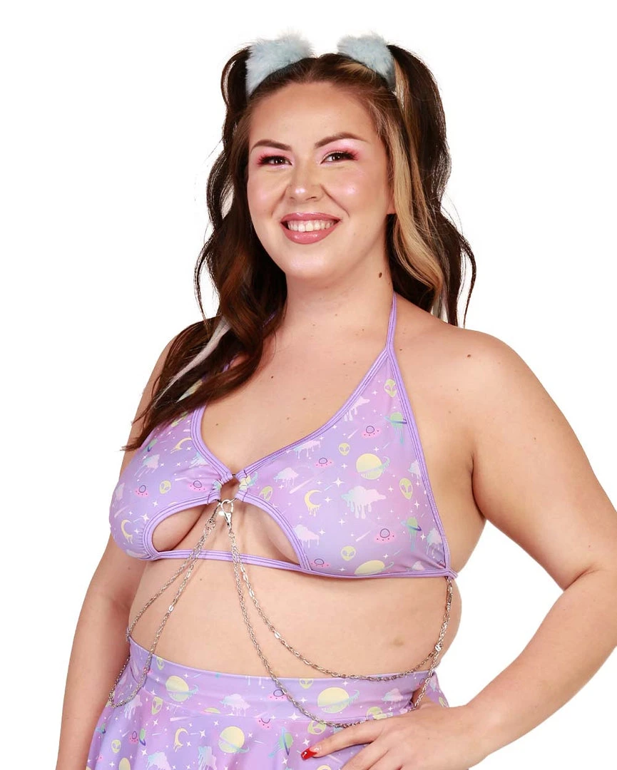 Rolita Couture Lunita X IHR Ultra Violet Rebel Chain Top Clothing 9 Rolita Couture Lunita X IHR Ultra Violet Rebel Chain Top Clothing