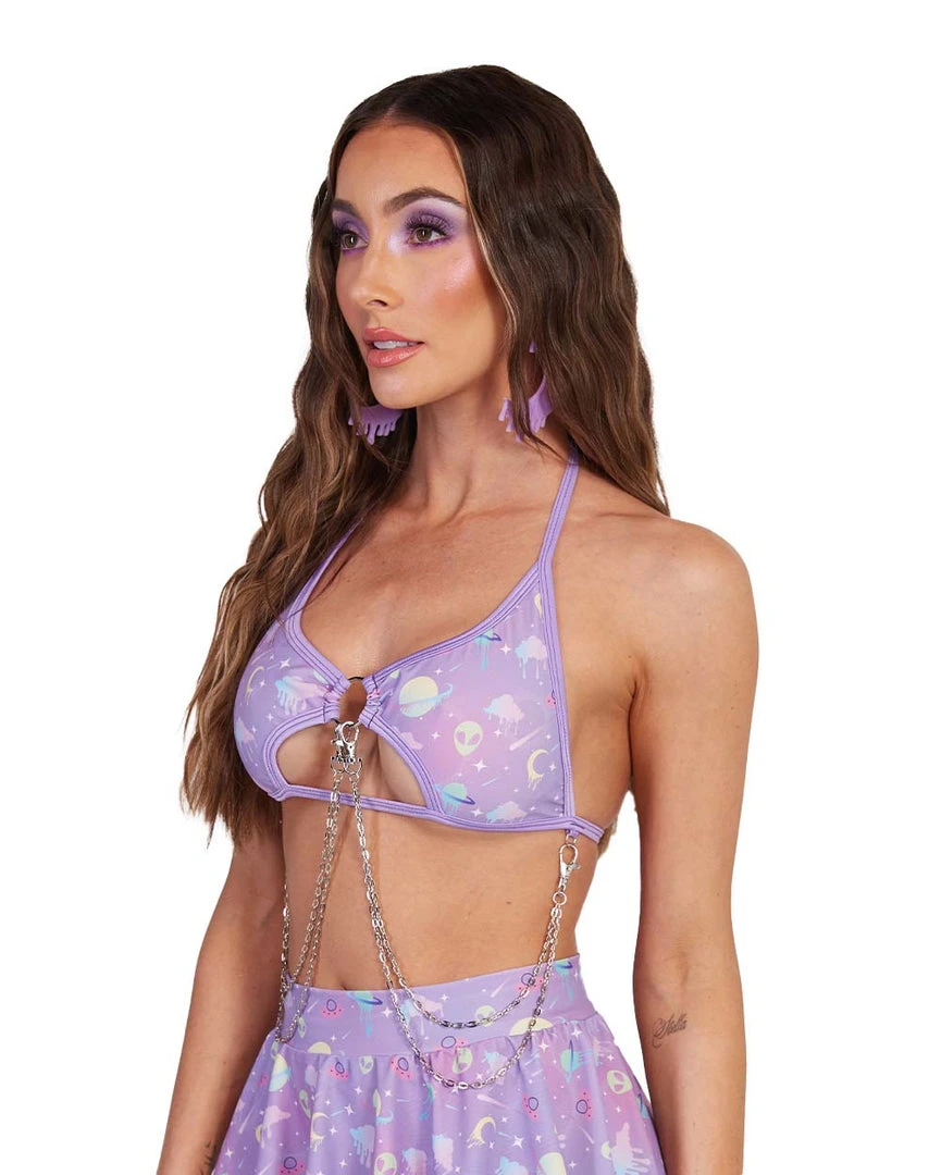 Rolita Couture Lunita X IHR Ultra Violet Rebel Chain Top Clothing 4 Rolita Couture Lunita X IHR Ultra Violet Rebel Chain Top Clothing