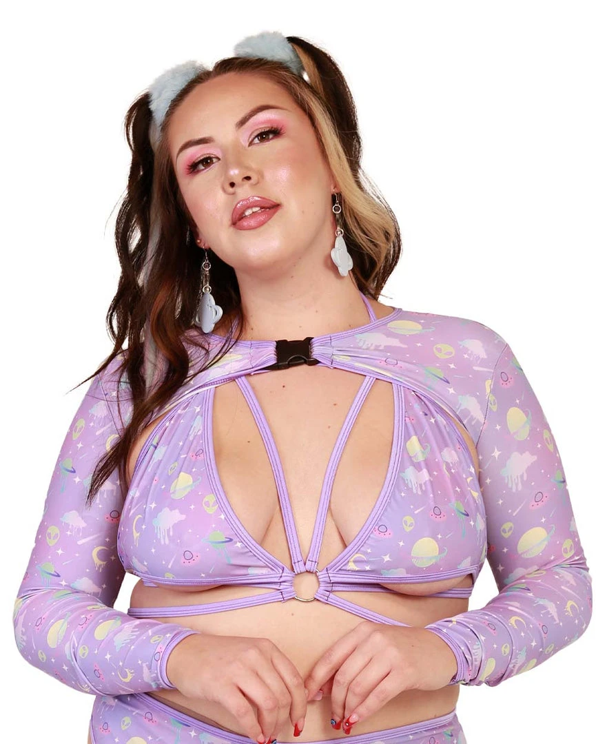 Rolita Couture Clothing Lunita X IHR Ultra Violet Ultra Crop Top 12 Rolita Couture Clothing Lunita X IHR Ultra Violet Ultra Crop Top