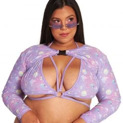 Rolita Couture Clothing Lunita X IHR Ultra Violet Ultra Crop Top 21 Rolita Couture Clothing Lunita X IHR Ultra Violet Ultra Crop Top