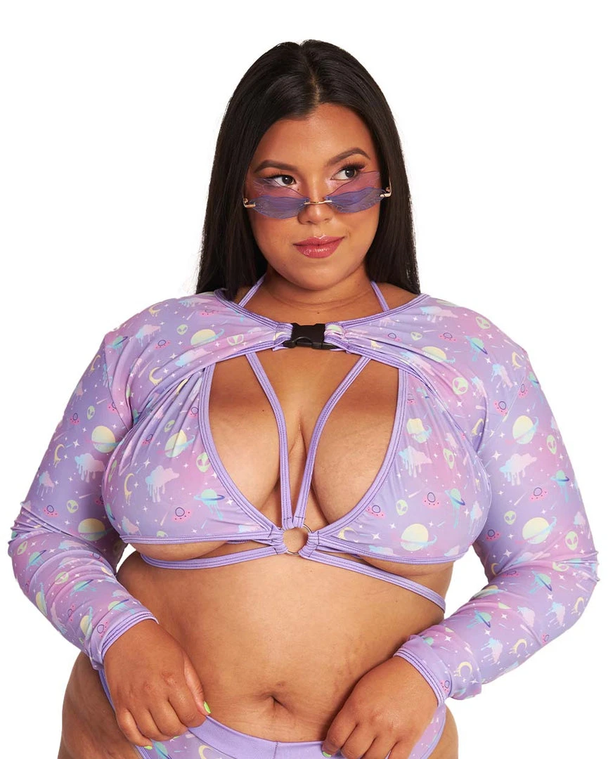 Rolita Couture Clothing Lunita X IHR Ultra Violet Ultra Crop Top 7 Rolita Couture Clothing Lunita X IHR Ultra Violet Ultra Crop Top
