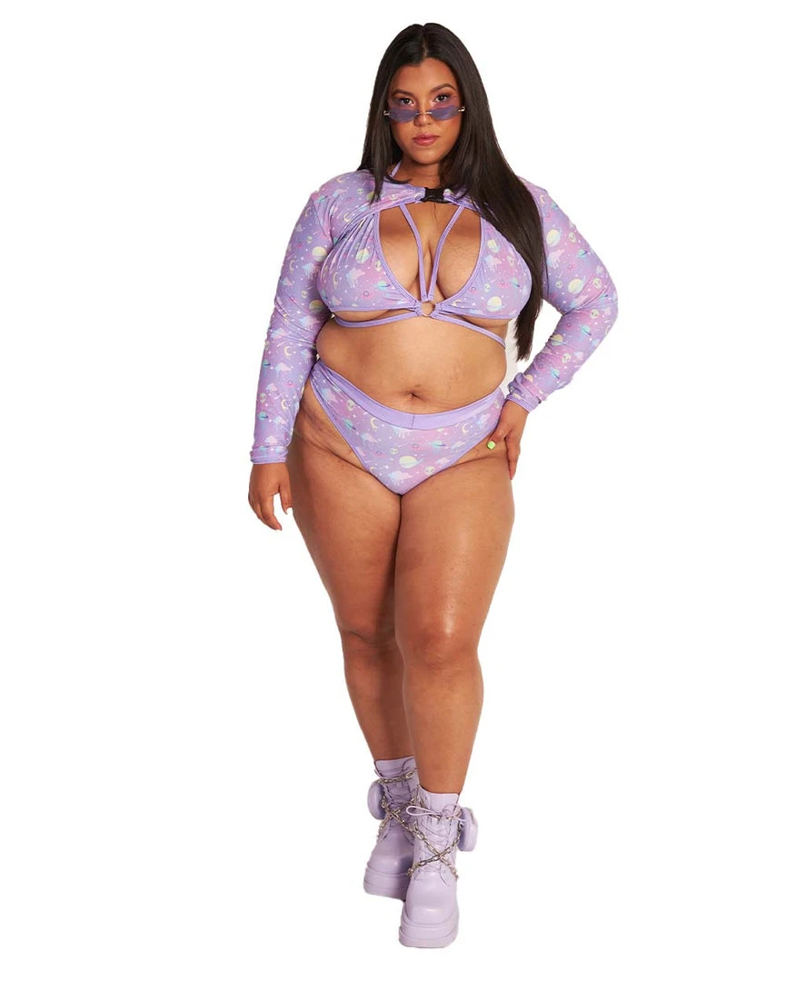 Rolita Couture Clothing Lunita X IHR Ultra Violet Ultra Crop Top 9 Rolita Couture Clothing Lunita X IHR Ultra Violet Ultra Crop Top