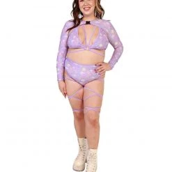 Rolita Couture Clothing Lunita X IHR Ultra Violet Ultra Crop Top 27 Rolita Couture Clothing Lunita X IHR Ultra Violet Ultra Crop Top