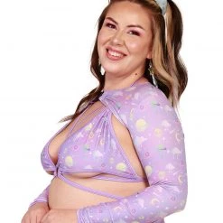 Rolita Couture Clothing Lunita X IHR Ultra Violet Ultra Crop Top 28 Rolita Couture Clothing Lunita X IHR Ultra Violet Ultra Crop Top