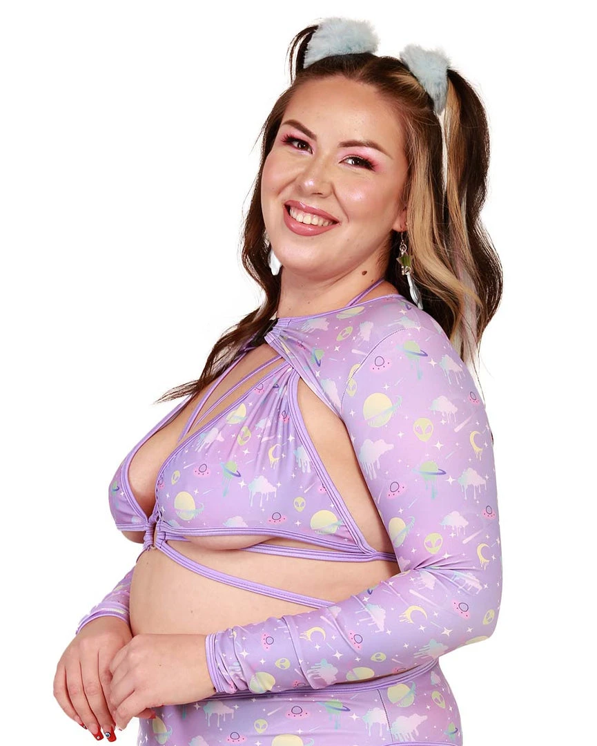 Rolita Couture Clothing Lunita X IHR Ultra Violet Ultra Crop Top 14 Rolita Couture Clothing Lunita X IHR Ultra Violet Ultra Crop Top