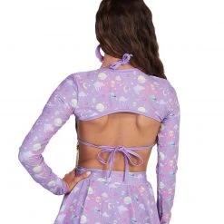 Rolita Couture Clothing Lunita X IHR Ultra Violet Ultra Crop Top 19 Rolita Couture Clothing Lunita X IHR Ultra Violet Ultra Crop Top