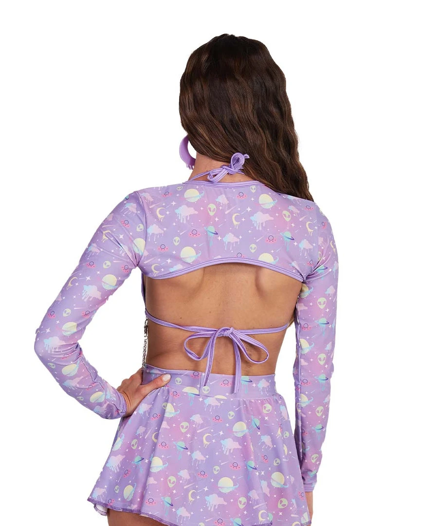 Rolita Couture Clothing Lunita X IHR Ultra Violet Ultra Crop Top 5 Rolita Couture Clothing Lunita X IHR Ultra Violet Ultra Crop Top