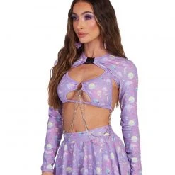 Rolita Couture Clothing Lunita X IHR Ultra Violet Ultra Crop Top 18 Rolita Couture Clothing Lunita X IHR Ultra Violet Ultra Crop Top