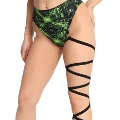 Lyte Couture Cyber Grid Chain High-Waist Bottoms