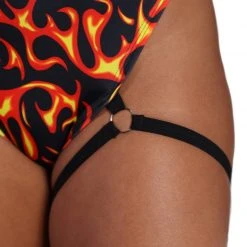 Lyte Couture X IHR Flame High Waisted High Cut Bottoms