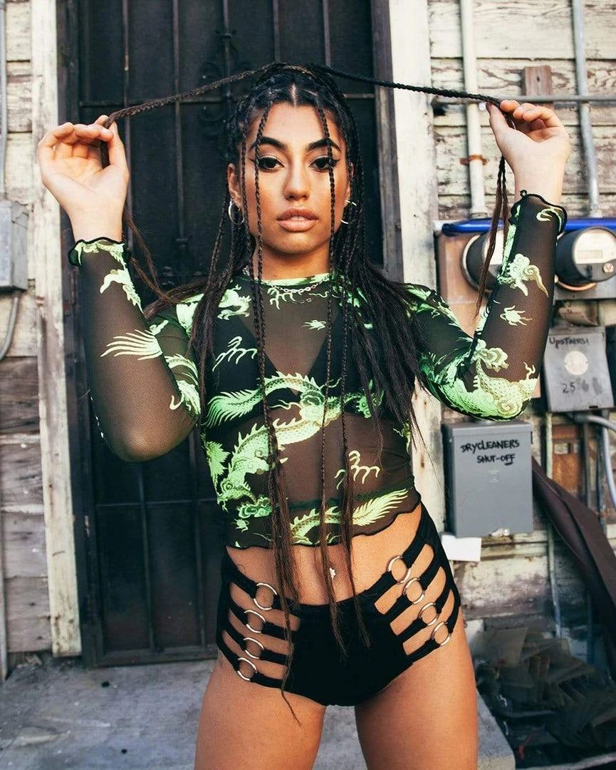 Rock & Rose Dragon Secrets Cropped Long Sleeve Tops 10 Rock & Rose Dragon Secrets Cropped Long Sleeve Tops