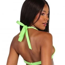 OhYes Make A Scene Vinyl Chained Crop Top Clothing