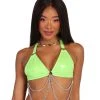 OhYes Make A Scene Vinyl Chained Crop Top Clothing
