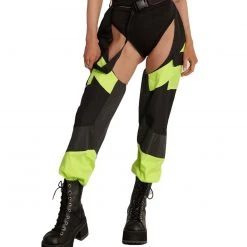 Hot & Delicious Black Bead New Arrivals Megawatt Speed Clasp Reflective Cargo Chaps