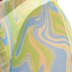 Hot & Delicious Black Bead Clothing Melting Point Mesh Mini Skirt