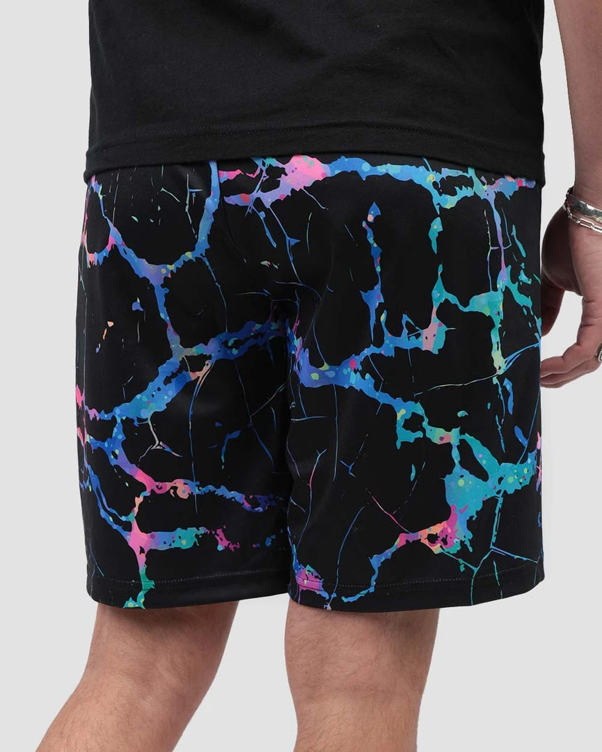 INTO THE AM Men Electric Rainbow Shorts 6 INTO THE AM Men Electric Rainbow Shorts