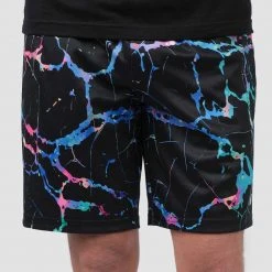 INTO THE AM Men Electric Rainbow Shorts 8 INTO THE AM Men Electric Rainbow Shorts