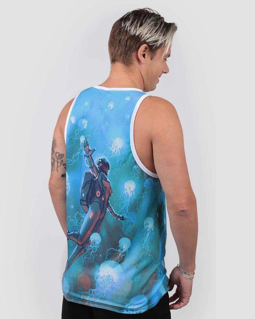 INTO THE AM Men Astro Jellies Tank 6 INTO THE AM Men Astro Jellies Tank