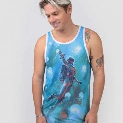 INTO THE AM Men Astro Jellies Tank 8 INTO THE AM Men Astro Jellies Tank