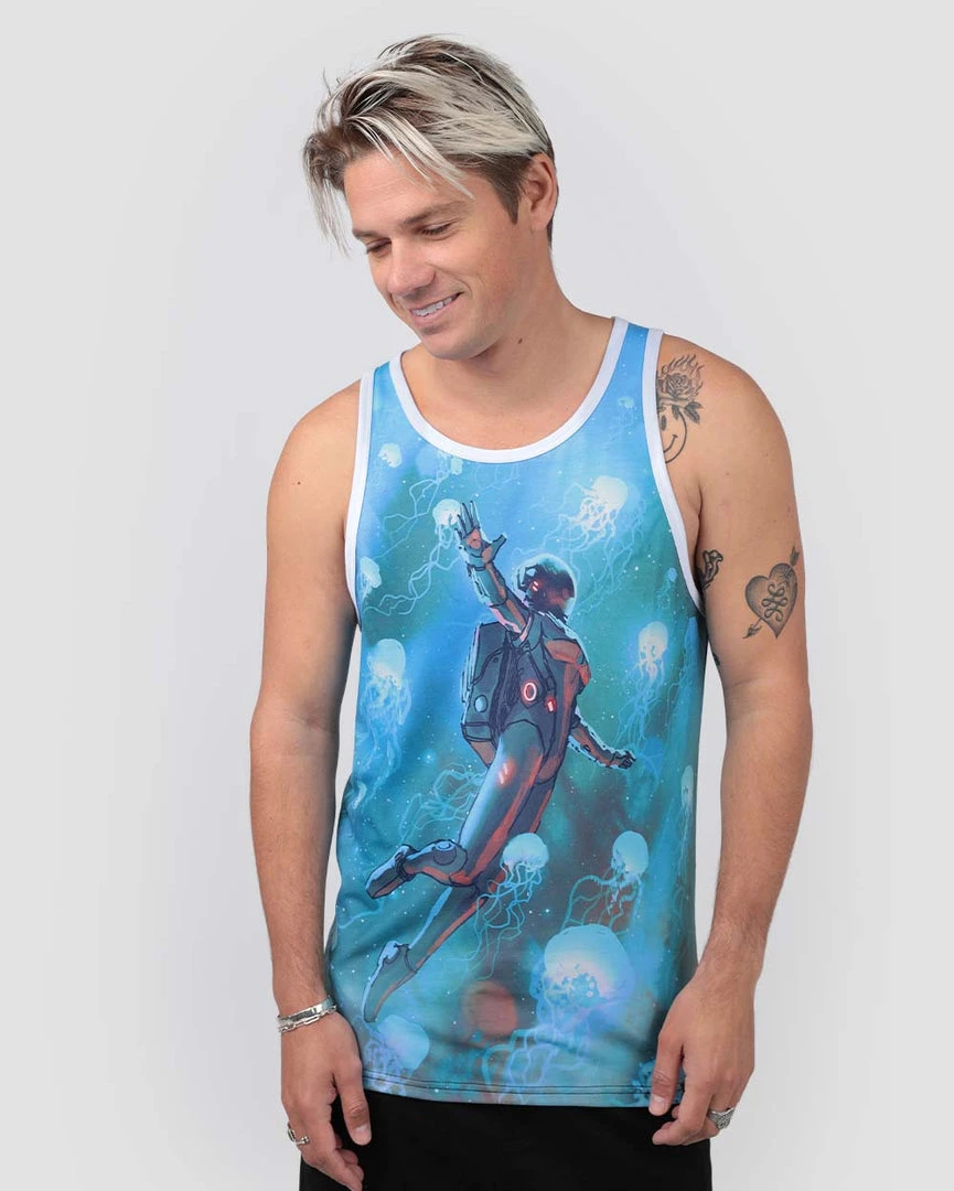INTO THE AM Men Astro Jellies Tank 3 INTO THE AM Men Astro Jellies Tank