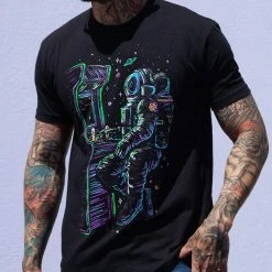 INTO THE AM Astro Arcade Glow-in-the-Dark Tee