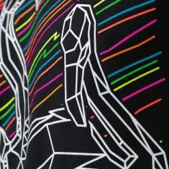 INTO THE AM Tops & Outerwear Fractal Flamingos Glow-in-the-Dark Tee