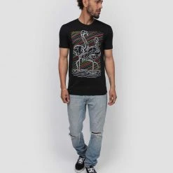 INTO THE AM Tops & Outerwear Fractal Flamingos Glow-in-the-Dark Tee