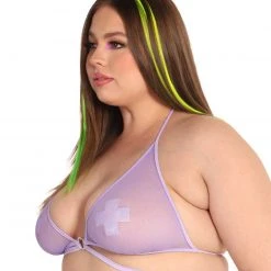 Body Language Mesh Underboob Ring Top Clothing