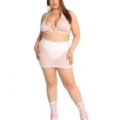 Body Language Mesh Underboob Ring Top Clothing