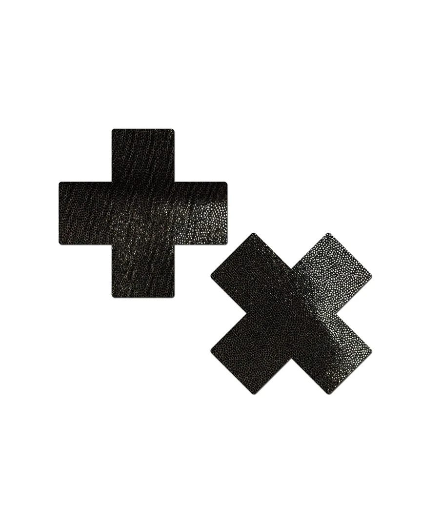 Accessories Pastease Metallic Cross Pasties 1 Accessories Pastease Metallic Cross Pasties