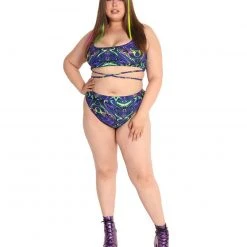 Dippin Daisies Midnight Lava High-Cut Bottoms Clothing 16 Dippin Daisies Midnight Lava High-Cut Bottoms Clothing