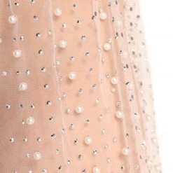 Hot & Delicious Black Bead Mon Cheri Mesh Rhinestone Skirt