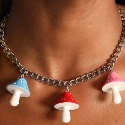 Ana Accessories Mystical Mushrooms Chain Choker