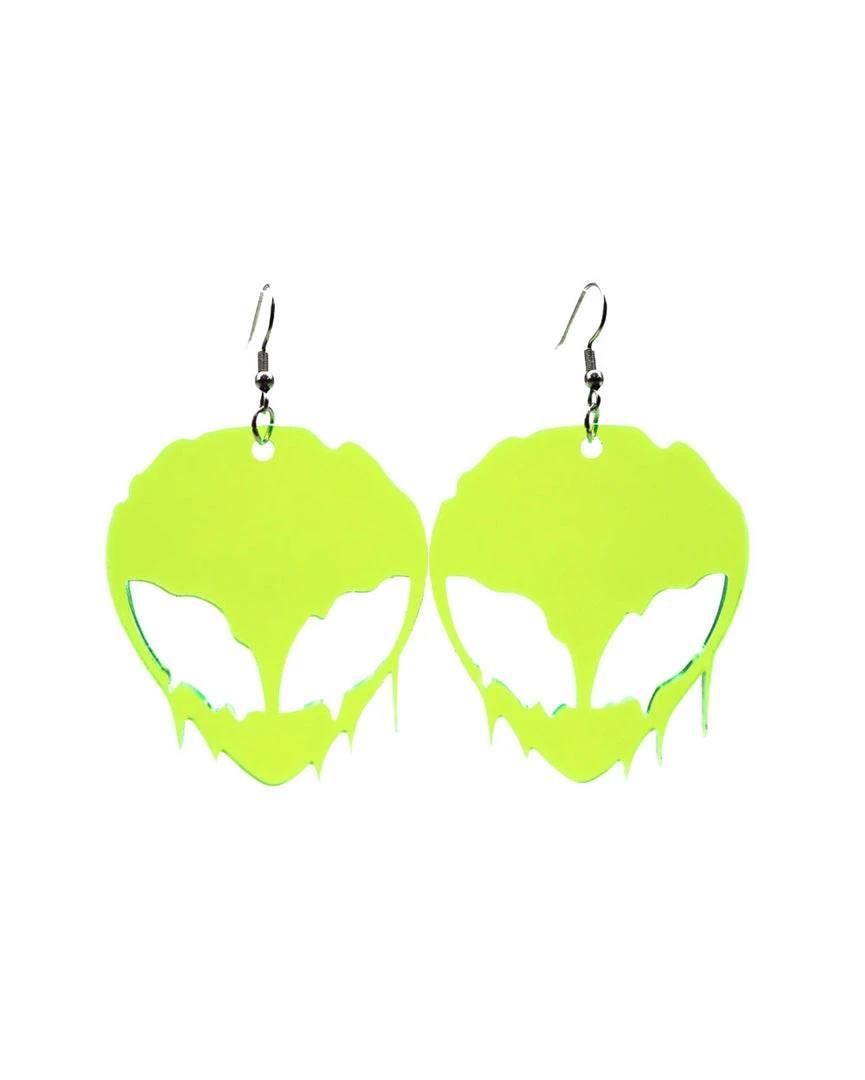 Accessories One Stop Rave Alien Melt Earrings 2 Accessories One Stop Rave Alien Melt Earrings