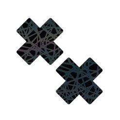 Neva Nude Trippy Drip Reflective Cross Pasties Accessories 3 Neva Nude Trippy Drip Reflective Cross Pasties Accessories